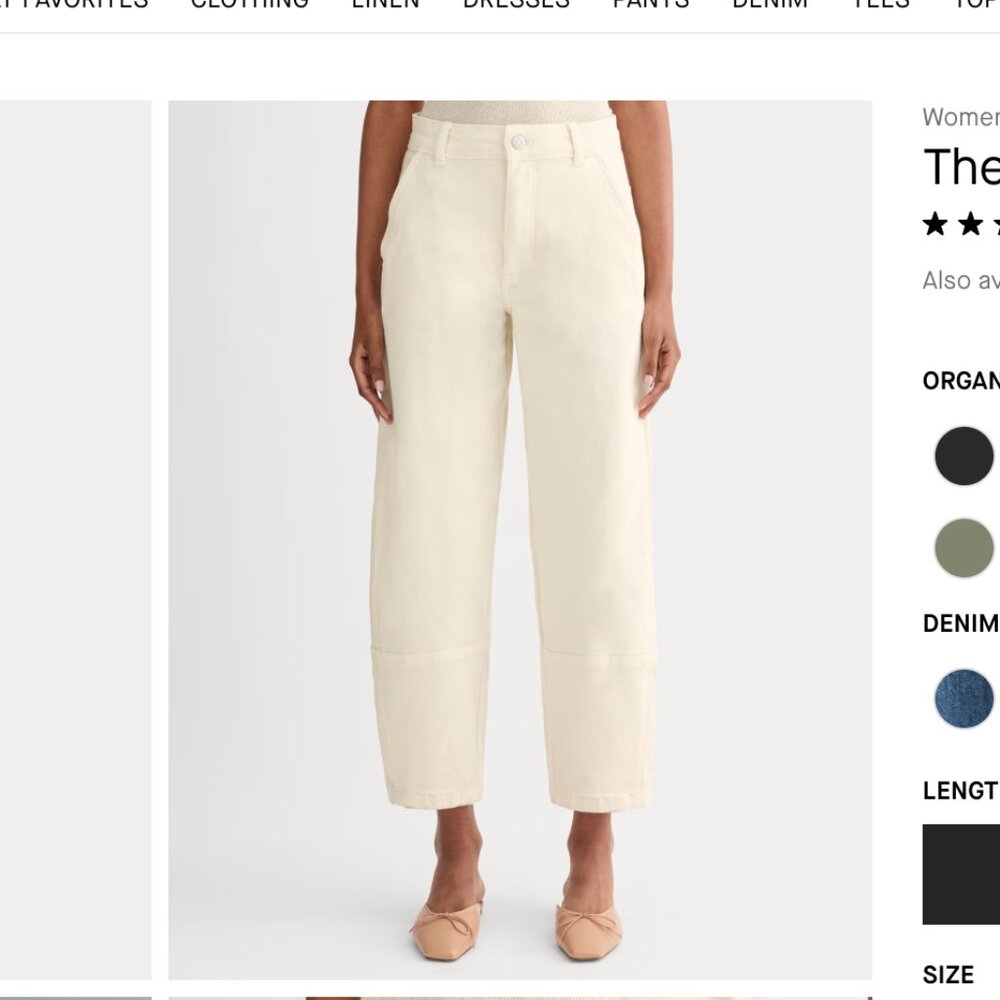 Everlane The Utility Barrel Pant